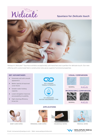 Welicate  Spunlace for Delicate touch