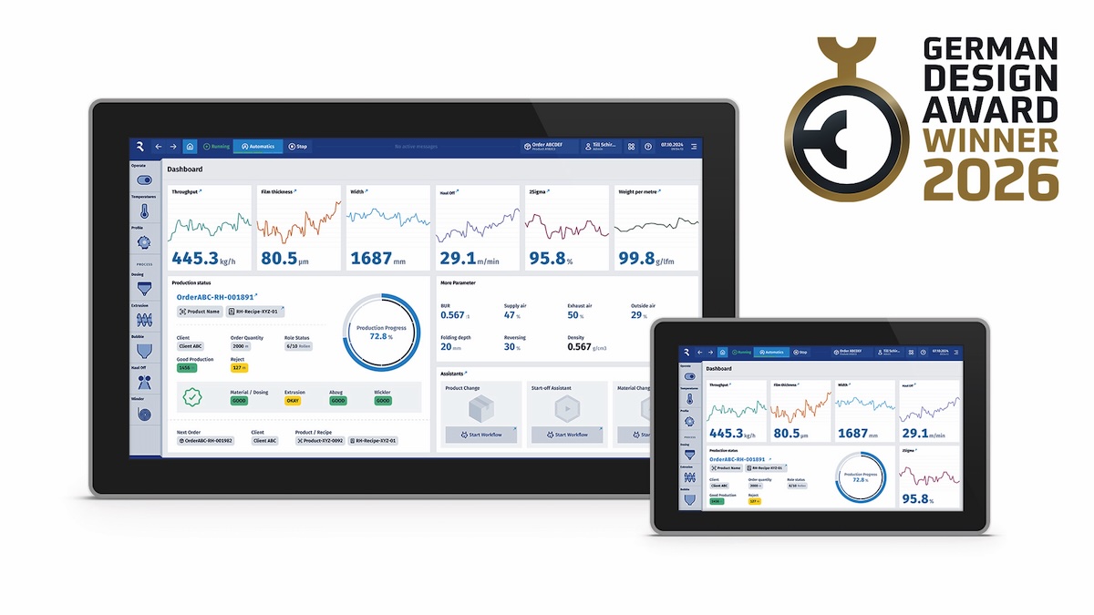 Reifenhäuser Wins German Design Award for New User Interface